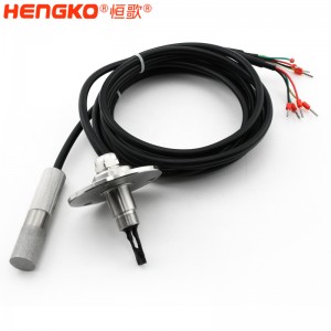 I2C 防水環(huán)境監(jiān)測系統(tǒng)不銹鋼316L保護(hù)土壤溫濕度傳感器探頭