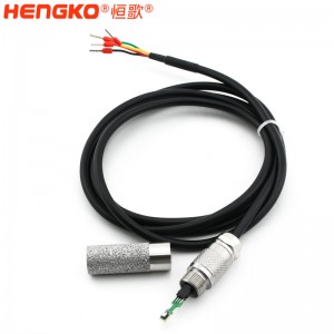 I2C 防水環(huán)境監(jiān)測系統(tǒng)不銹鋼316L保護(hù)土壤溫濕度傳感器探頭